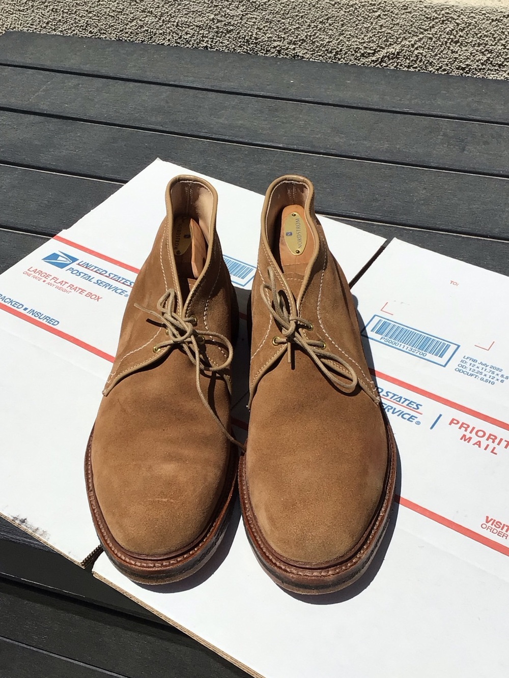 Alden 11/D used chukka suede boots